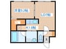 ブランノワ－ルレサンテ５１４ 1LDKの間取り