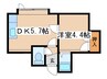 ア－バンテラス北２６条 1DKの間取り