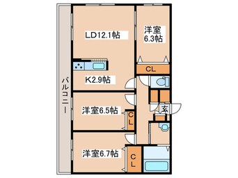 間取図 CRUISE PORT 24St.
