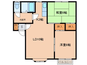 間取図 エクセレント新川Ｂ