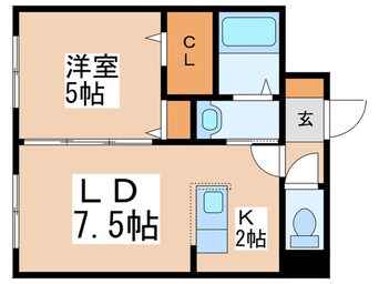 間取図 GLASS　N21