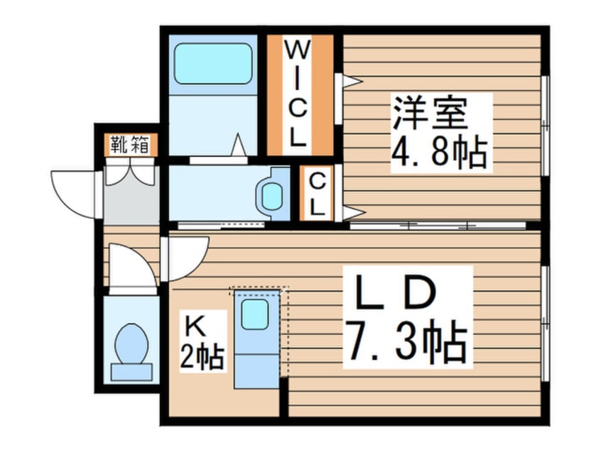 間取図 GLASS　N21