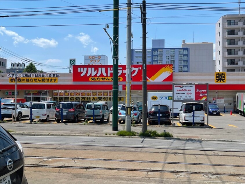 ツルハドラッグ(ドラッグストア)まで869m ラヴィアンコート