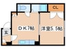 グランメ－ル南８条 1DKの間取り