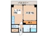 山晃ハイツ 1LDKの間取り