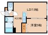 ヴィア・ラティア美園 1LDKの間取り