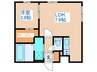 イクス北円山 1LDKの間取り