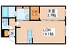 Grand Bijou 美園 1LDKの間取り