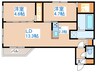 グランド二十四軒 2LDKの間取り