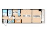 ノースパレス南郷通 1DKの間取り