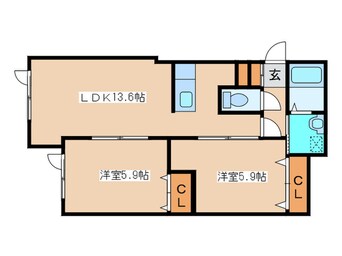 間取図 プラッツ７３