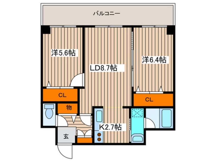 間取図 グレイスコート桑園