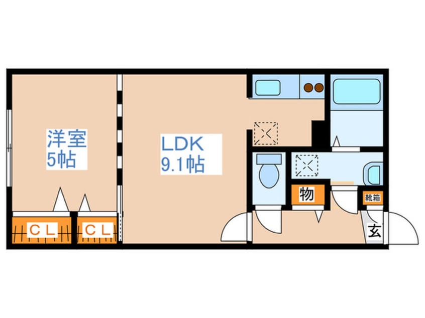 間取図 ファインブルーム学園前