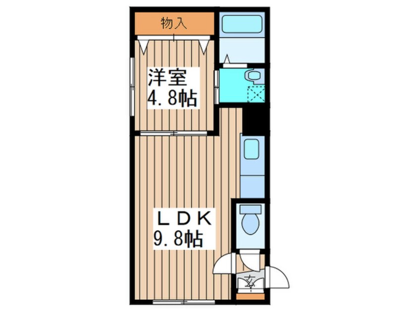 間取図 ルミエ－ルノ－ス２４はしどい