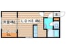 シープレーリー 1LDKの間取り