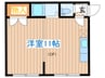 ツインブランシェ東館 1Rの間取り