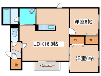 間取図 フォンテーヌＦ