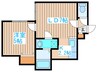 ＪＵＮ2ハウス南郷 1LDKの間取り