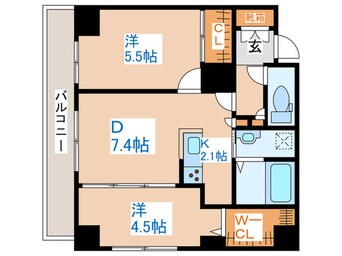 間取図 アルファスクエア中島公園