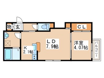 間取図 メニーズコート美園Ｓｔ