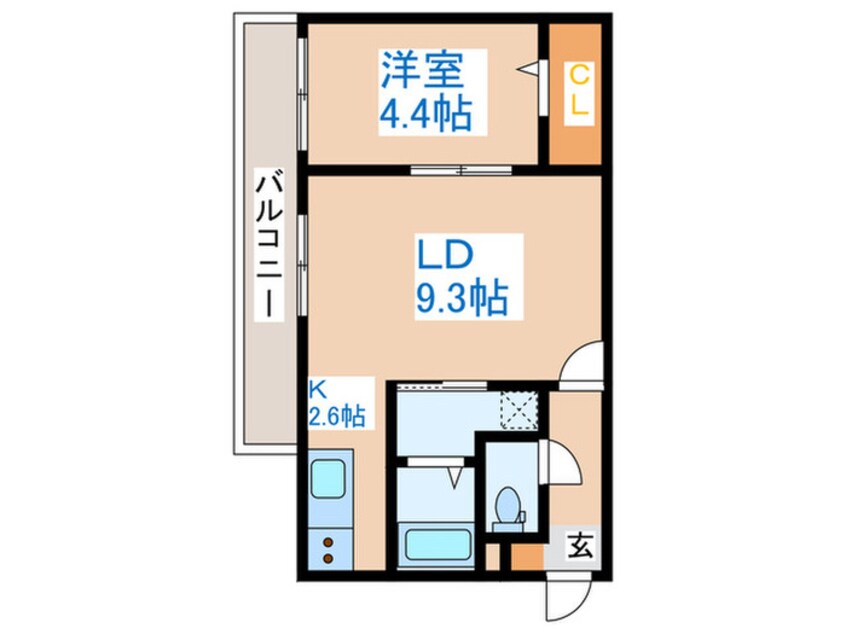 間取図 アンジュール発寒南