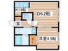 ラ・セゾンＮ１７ 1DKの間取り