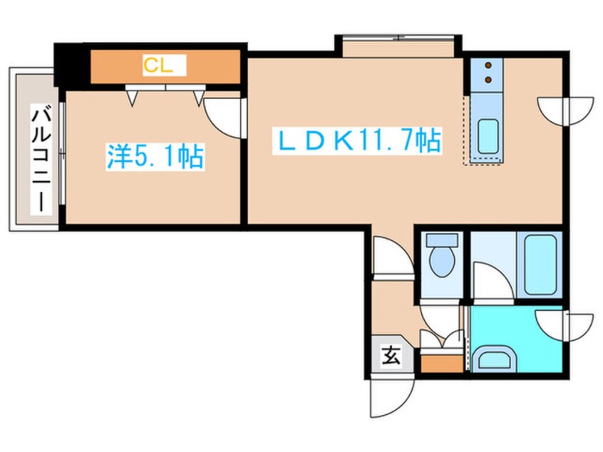 間取図 シャトレ東札幌