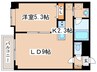 シャトレ東札幌 1LDKの間取り