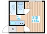 Ｔ－ＲＯＵＴＥ菊水 1Kの間取り