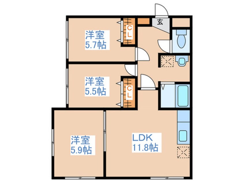 間取図 澄川コート