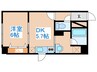 プライムア－バン大通公園Ⅱ 1DKの間取り