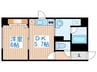 プライムア－バン大通公園Ⅱ 1DKの間取り