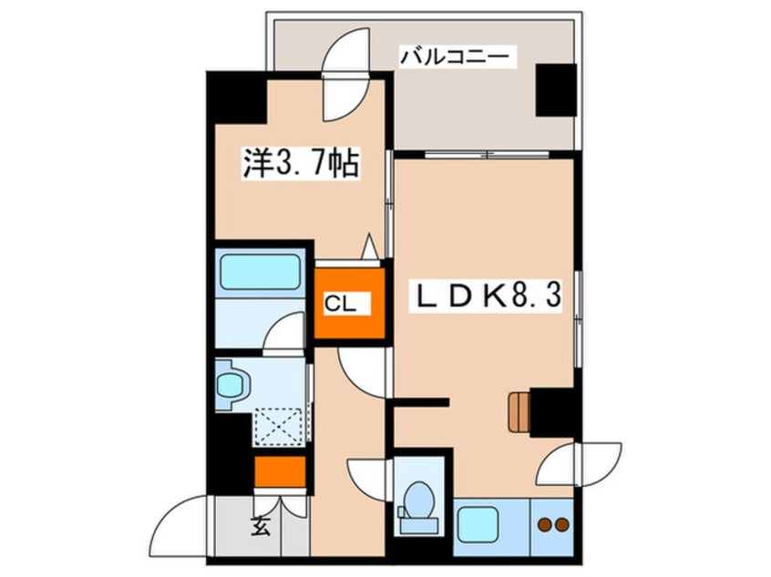 間取図 クラッセ山鼻