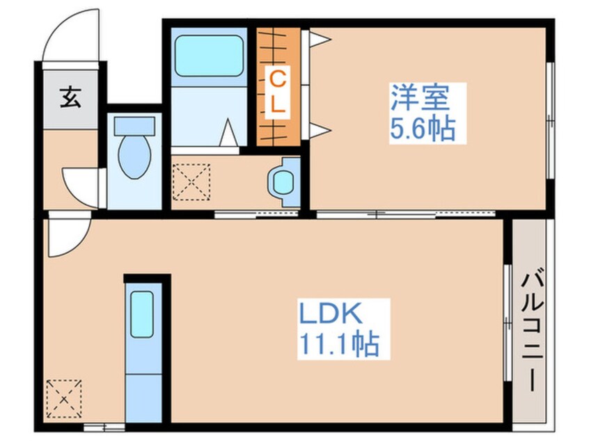 間取図 メゾン・ド・ルポ南平岸