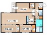 アルファスクエア北12西３ 2LDK+Sの間取り