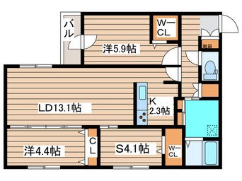 間取図 アルファスクエア北12西３