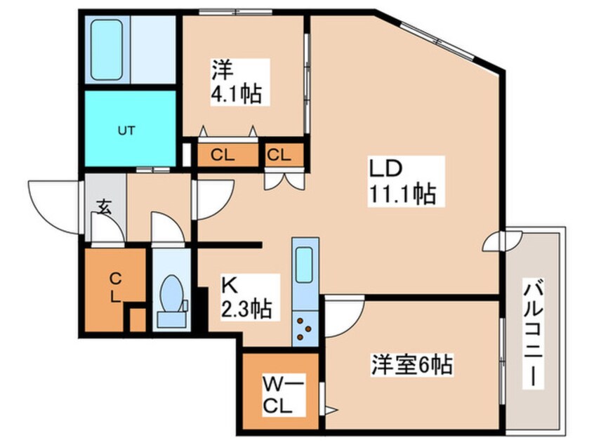 間取図 アルファスクエア北12西３