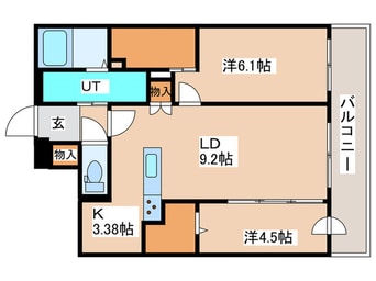 間取図 アルファスクエア北12西３