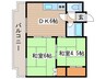 エスポワ－ル１６ 2DKの間取り
