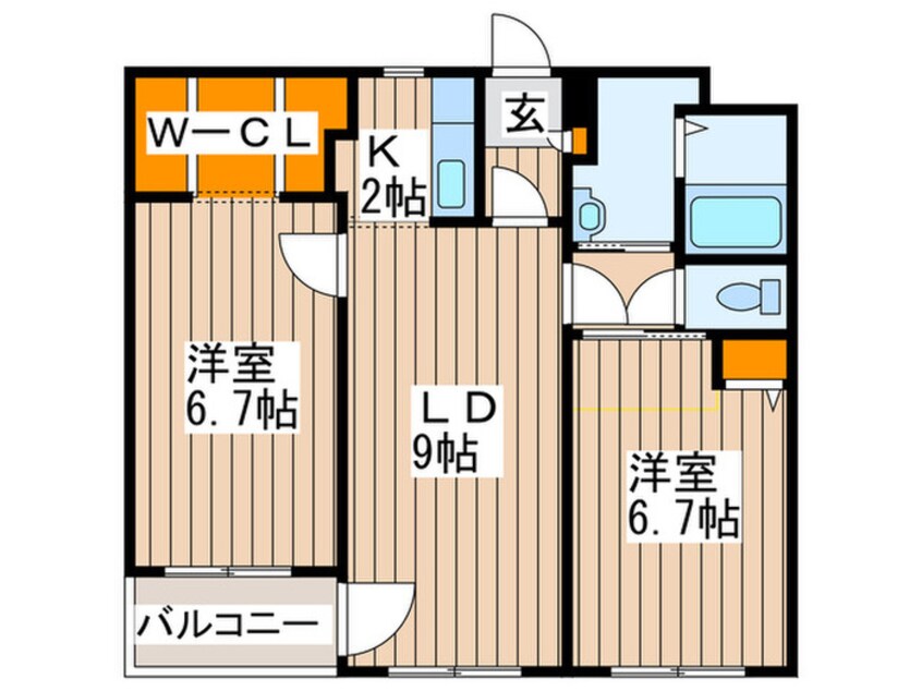 間取図 プロスパ－２１０