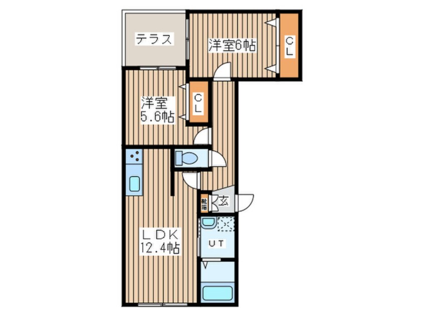 間取図 パティオス南あいの里