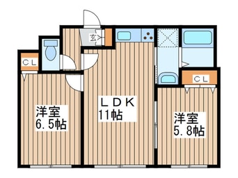 間取図 パティオス南あいの里