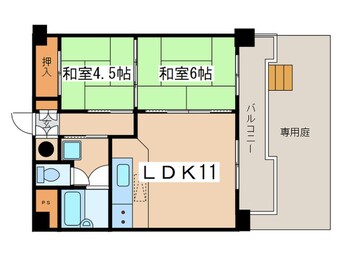 間取図 ﾗｲｵﾝｽﾞﾏﾝｼｮﾝ旭ヶ丘（１０９）