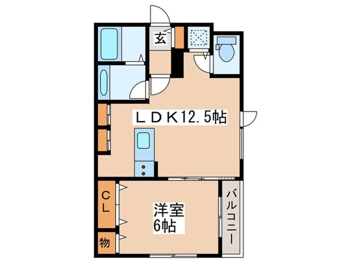 間取り図 シャンティ月寒