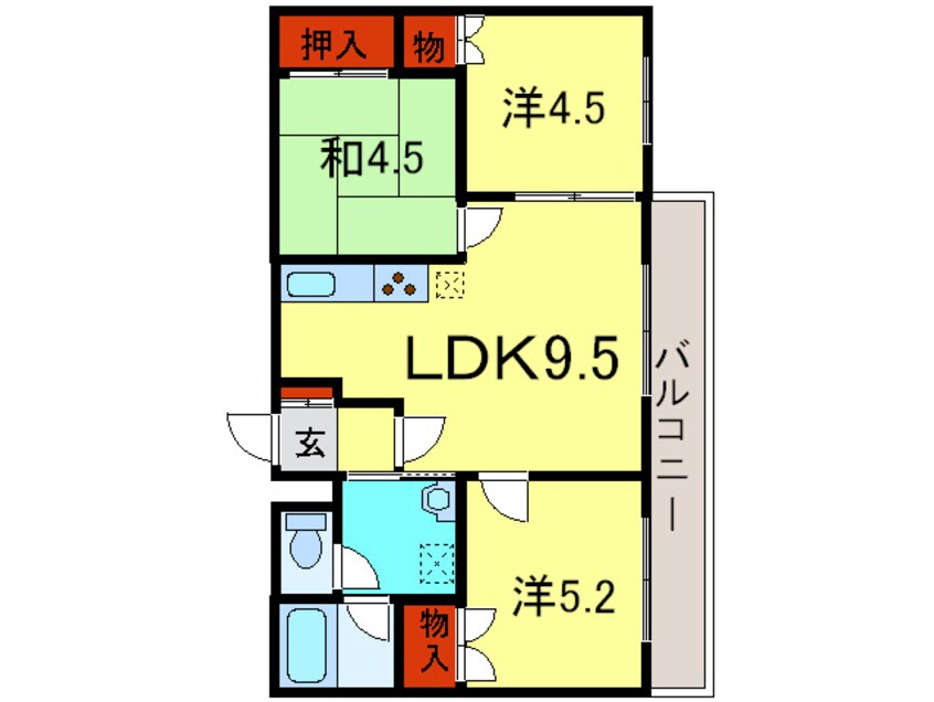 間取図 レジデンススズラン