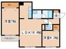 CASA　MIYANOMORI 2LDKの間取り