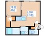 moa 317 1LDKの間取り