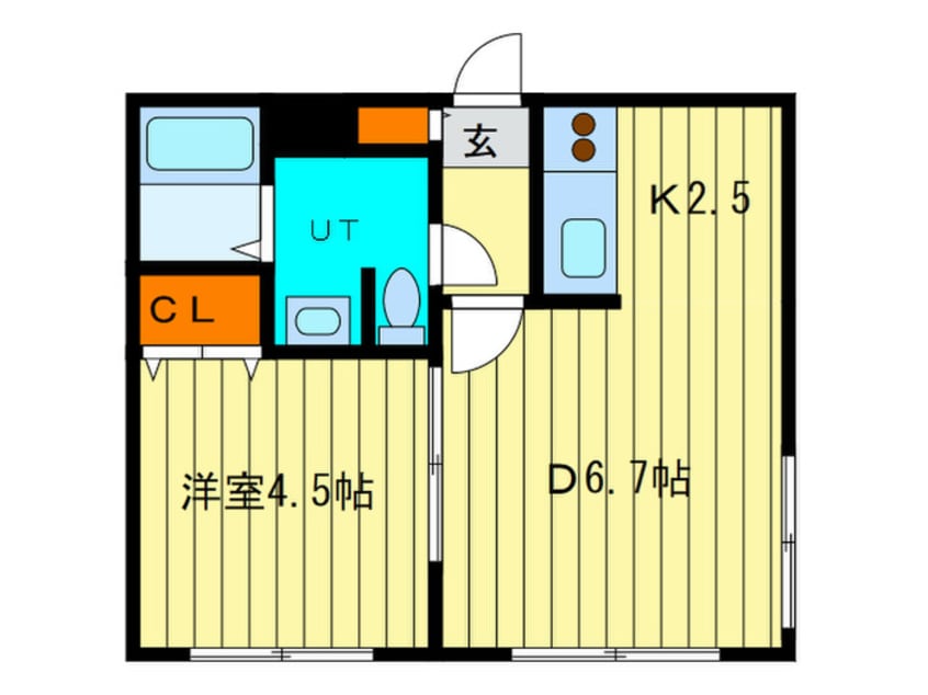 間取図 ブランノワ－ル桑園