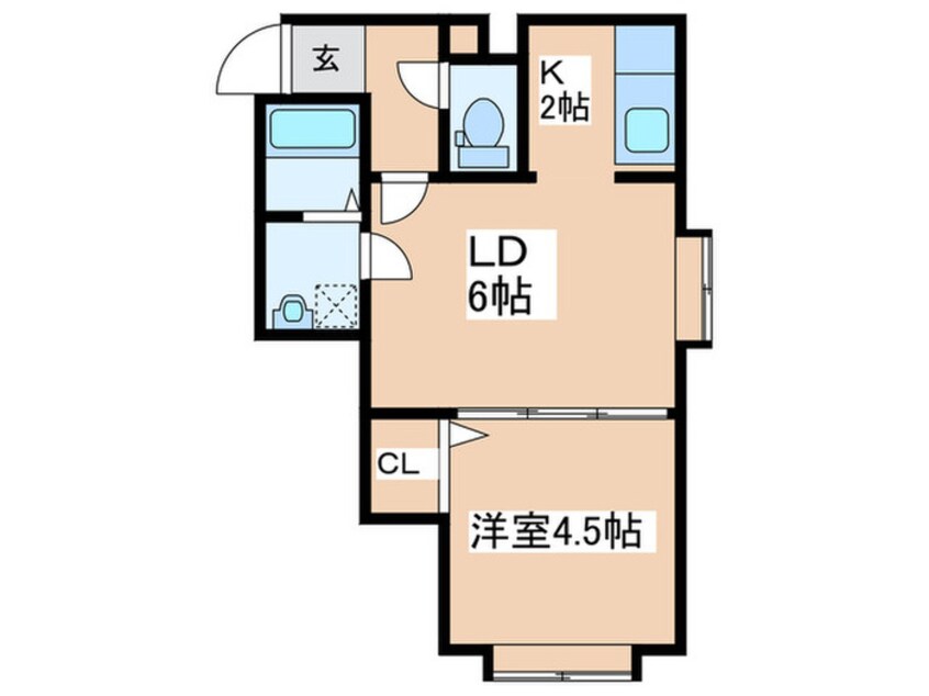 間取図 ポプライン南麻生