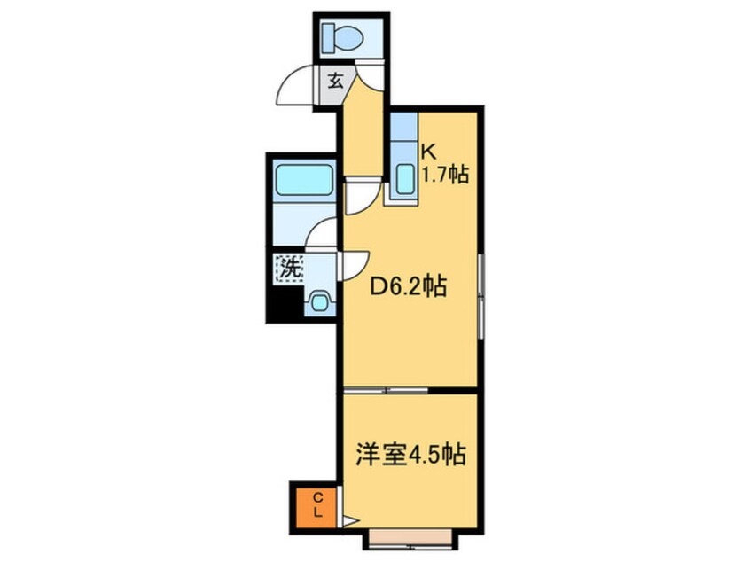 間取図 クレア壱番館